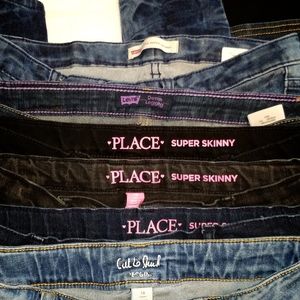 Lot Of 6 Girls Size 16 Skinny, Jeggins,
